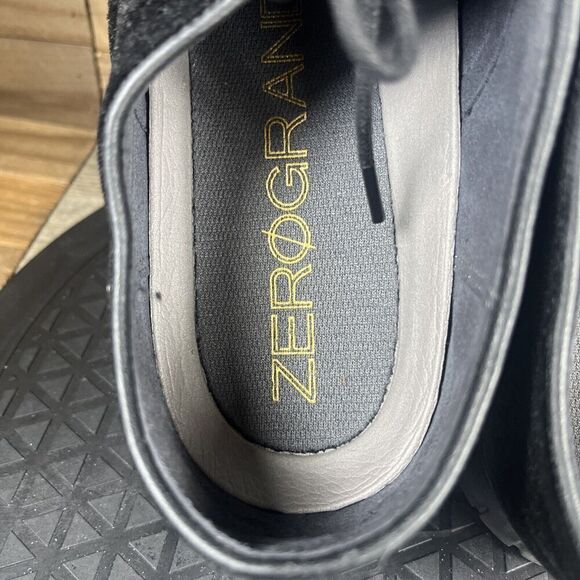 Cole Haan ZeroGrand Womens Size 10.5B Wingtip Oxfords Black Velvet Casual Shoes - Picture 7 of 10